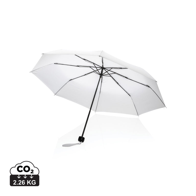 Load image into Gallery viewer, 20.5-inch Impact AWARE™ RPET mini umbrella by XD Collection with 190T polyester canopy and compact design.