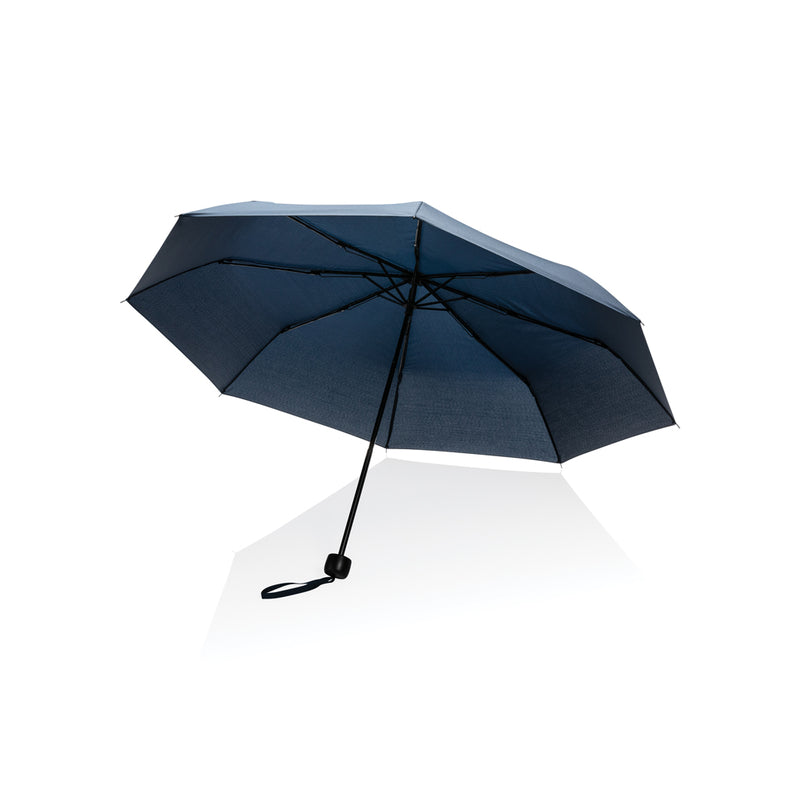 Load image into Gallery viewer, 20.5-inch Impact AWARE™ RPET mini umbrella by XD Collection, featuring a compact design with a durable canopy and eco-friendly materials.