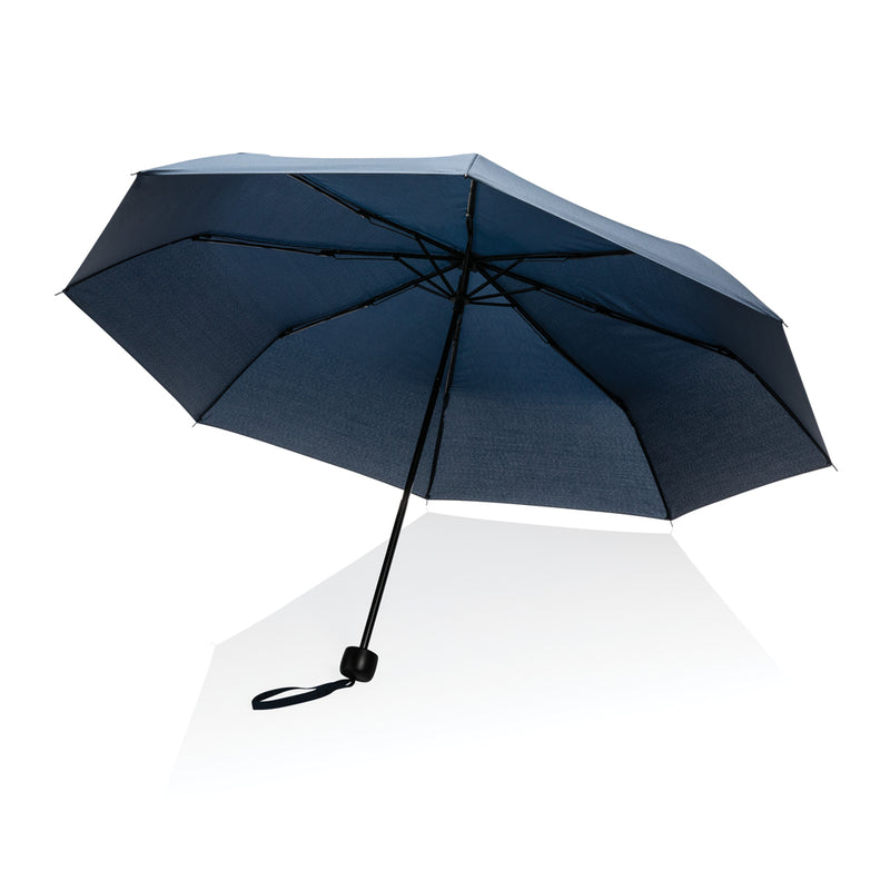 Load image into Gallery viewer, 20.5-inch Impact AWARE™ RPET mini umbrella by XD Collection featuring a compact design and colorful canopy.