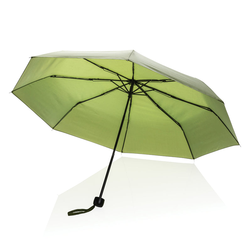 Load image into Gallery viewer, 20.5-inch Impact AWARE™ RPET mini umbrella from XD Collection, featuring a compact design and eco-friendly recycled polyester fabric.