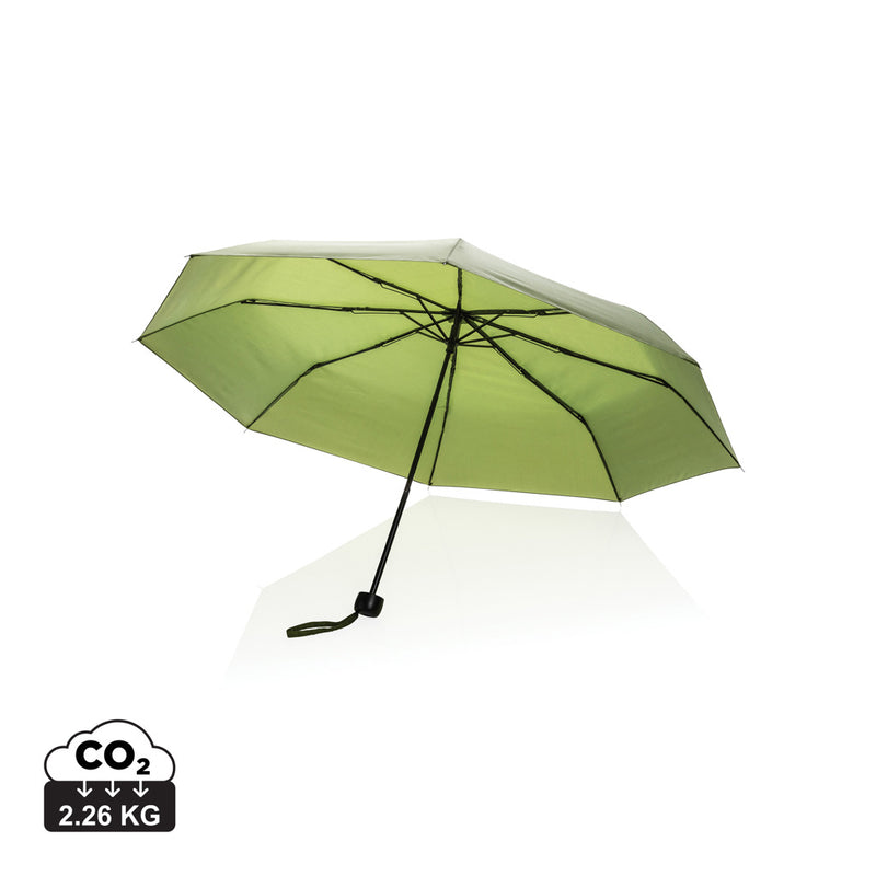 Load image into Gallery viewer, 20.5-inch Impact AWARE™ RPET mini umbrella by XD Collection, compact design with a durable canopy and ergonomic handle.