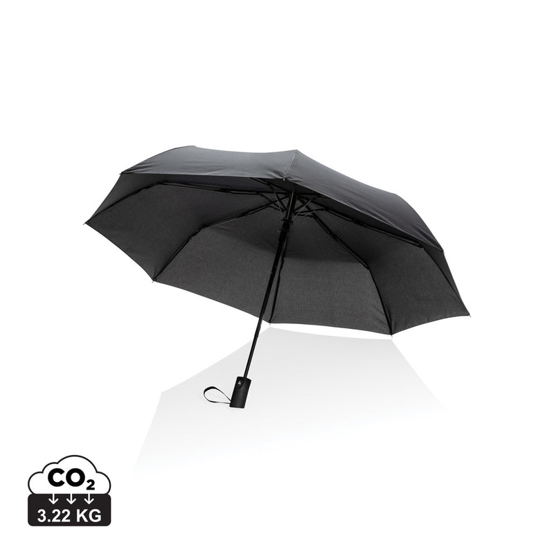 Load image into Gallery viewer, 21-inch Impact AWARE™ RPET mini auto open umbrella by XD Collection, featuring a compact design and durable fabric.
