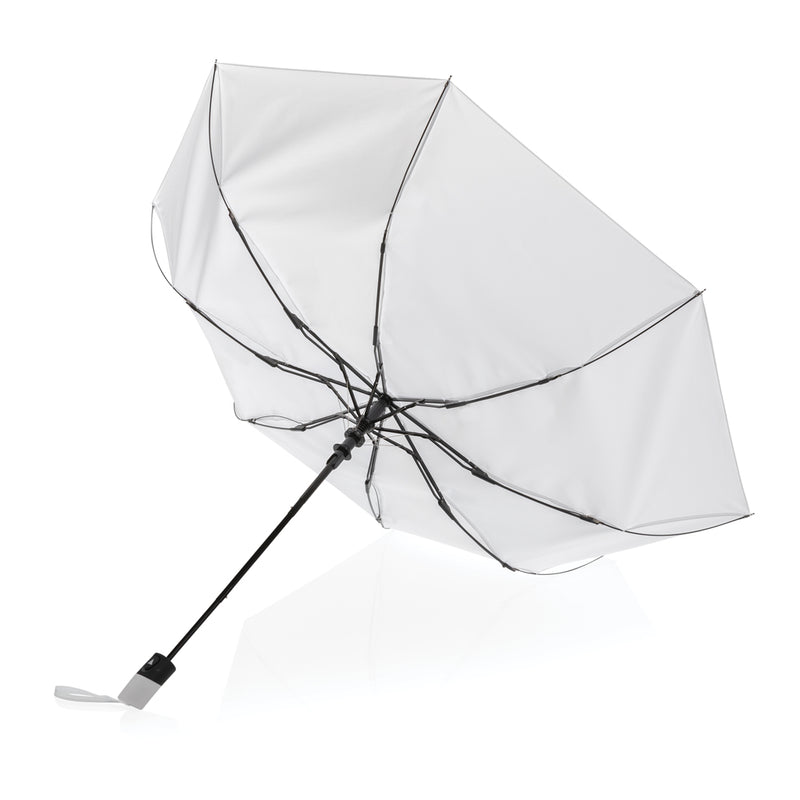 Load image into Gallery viewer, 21-inch Impact AWARE™ RPET mini auto open umbrella by XD Collection with compact design and colorful canopy.