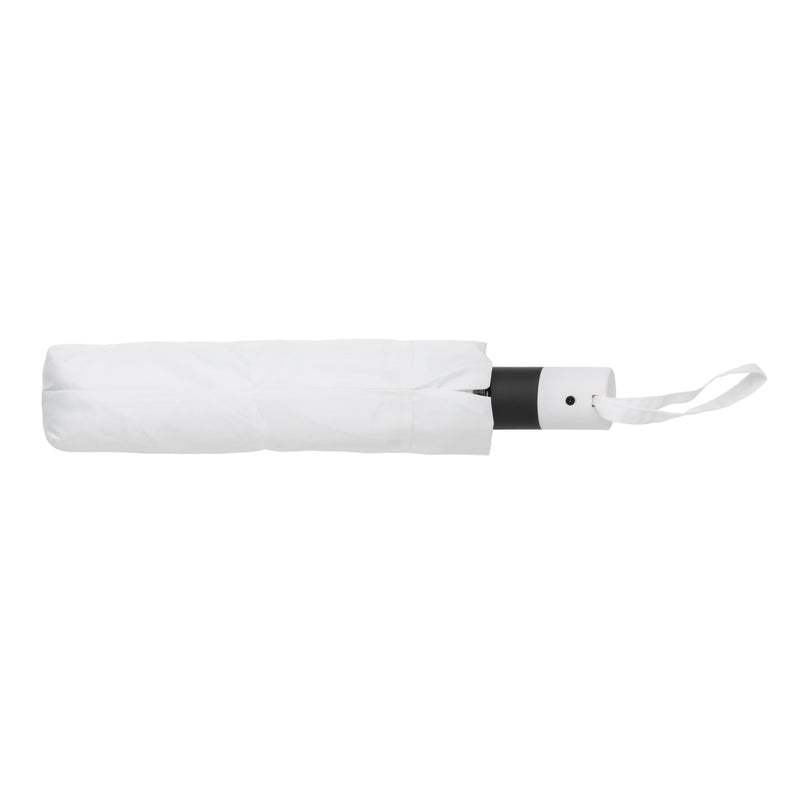 Load image into Gallery viewer, 21-inch Impact AWARE™ RPET mini auto open umbrella by XD Collection, showcasing compact design and vibrant canopy fabric.