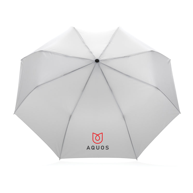 Load image into Gallery viewer, 21-inch Impact AWARE™ RPET mini auto open umbrella by XD Collection with compact design and vibrant fabric.