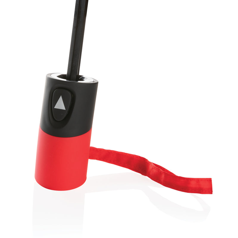 Load image into Gallery viewer, 21-inch Impact AWARE™ RPET mini auto open umbrella by XD Collection, featuring compact design and durable 190T polyester fabric.