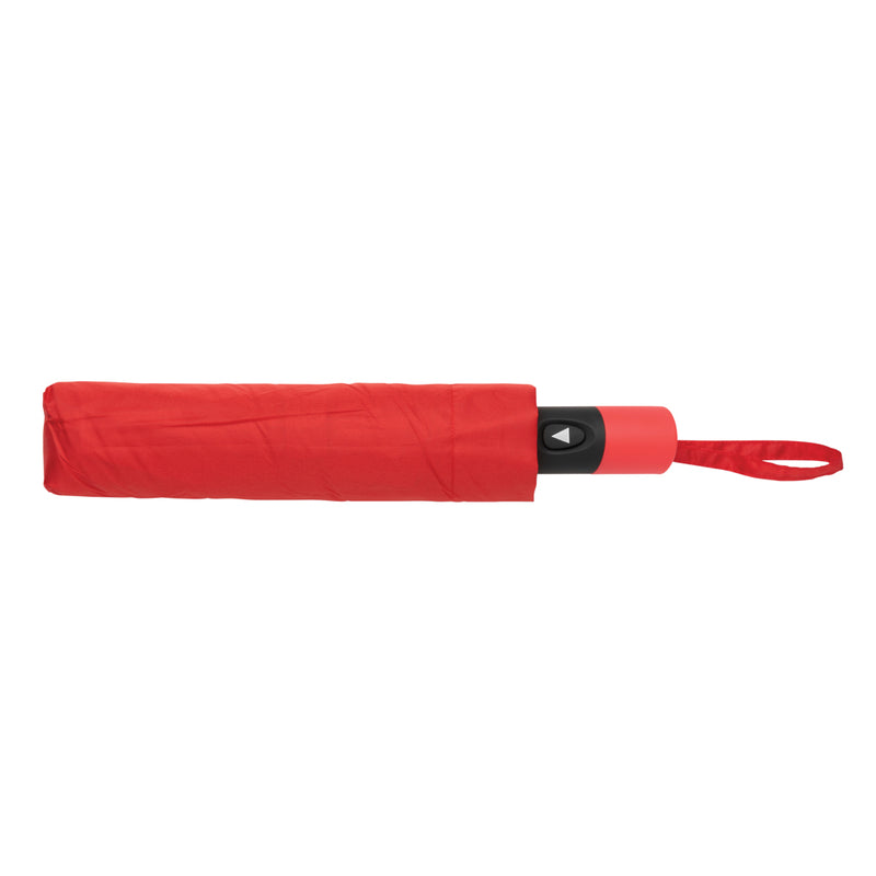 Load image into Gallery viewer, 21-inch Impact AWARE™ RPET mini auto open umbrella by XD Collection, featuring a compact design and durable fabric.