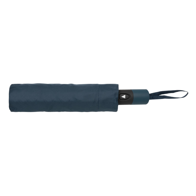 Load image into Gallery viewer, 21-inch Impact AWARE™ RPET mini auto open umbrella by XD Collection, featuring compact design and durable fabric in image.