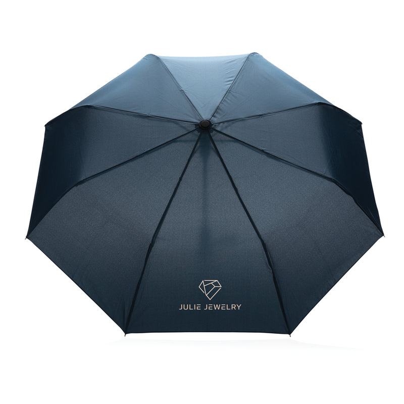 Load image into Gallery viewer, 21-inch Impact AWARE™ RPET mini auto open umbrella by XD Collection with compact design and durable 190T polyester fabric.