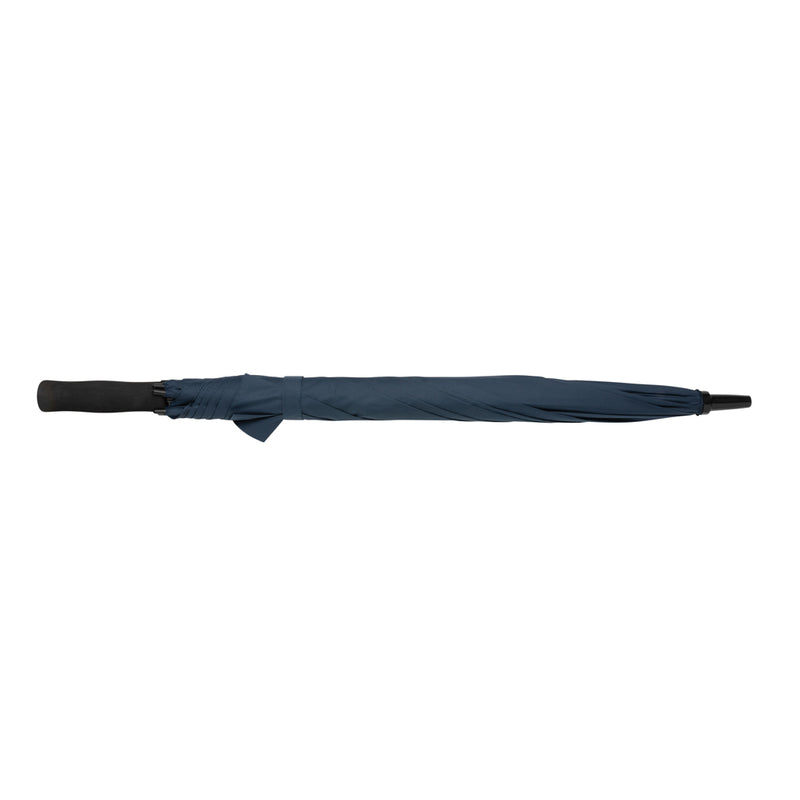 Load image into Gallery viewer, 23-inch Impact AWARE™ RPET storm-proof umbrella by XD Collection, featuring a sturdy frame and rain-resistant canopy.