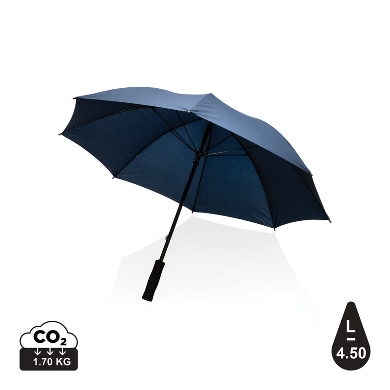 Load image into Gallery viewer, 23-inch Impact AWARE™ RPET storm-proof umbrella by XD Collection, with durable 190T fabric and sturdy frame, rain-resistant design