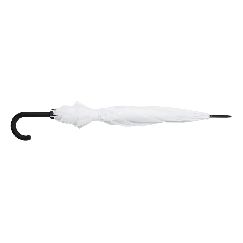 Load image into Gallery viewer, 23-inch Impact AWARE™ RPET auto-open umbrella by XD Collection with green canopy and sturdy handle, designed for rain protection.