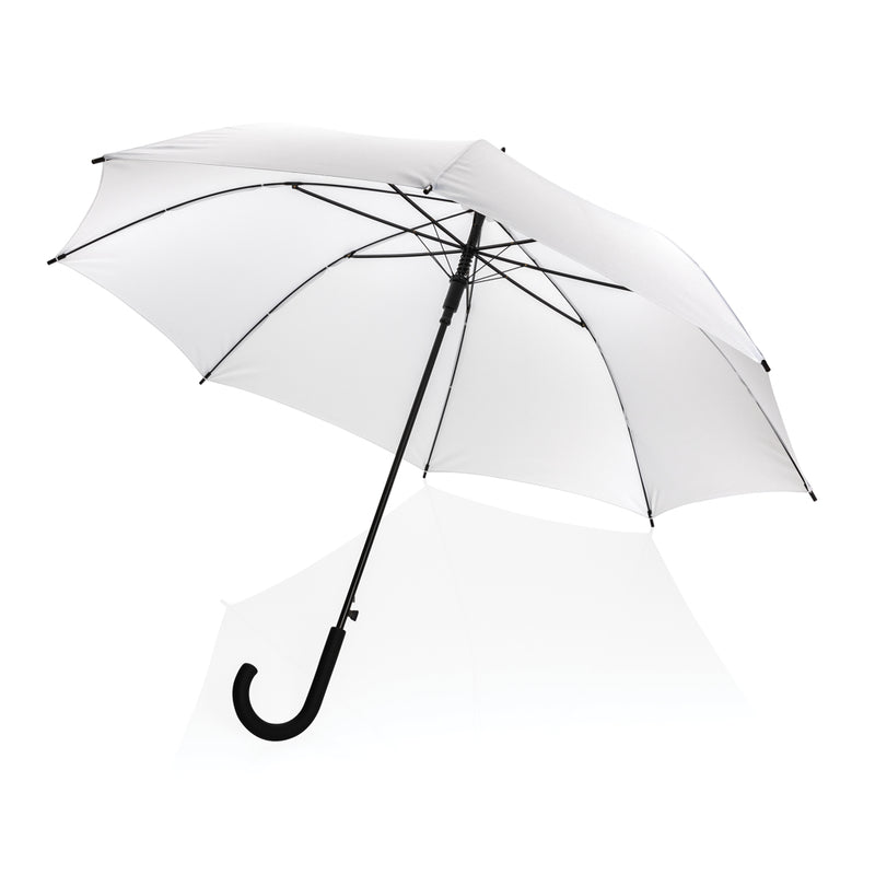 Load image into Gallery viewer, 23-inch Impact AWARE™ RPET auto-open umbrella by XD Collection, featuring durable fabric and automatic opening mechanism.