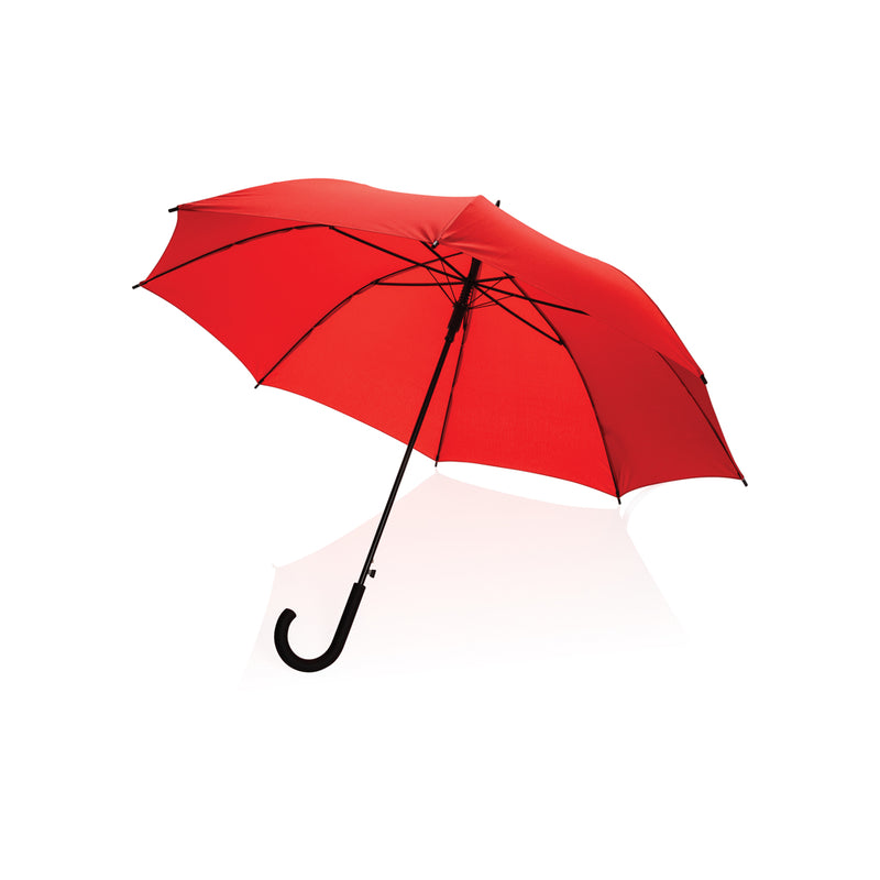 Load image into Gallery viewer, XD Collection 23-inch Impact AWARE™ RPET auto open umbrella with 190T fabric, standard auto-open design, and eco-friendly materials.