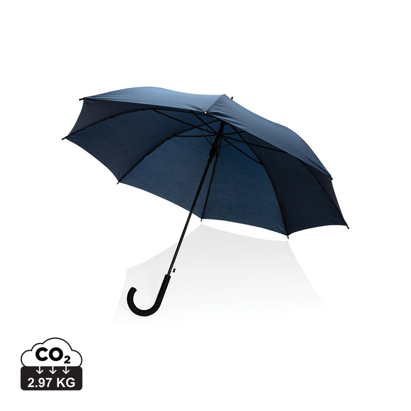 Load image into Gallery viewer, XD Collection 23-inch Impact AWARE™ RPET auto open umbrella with 190T canopy, eco-friendly and durable rain protection.