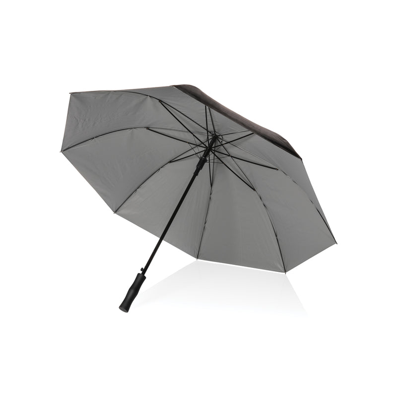 Load image into Gallery viewer, XD Collection 27-inch Impact AWARE™ RPET dual-color auto-open umbrella with lightweight, durable design and vibrant color scheme.