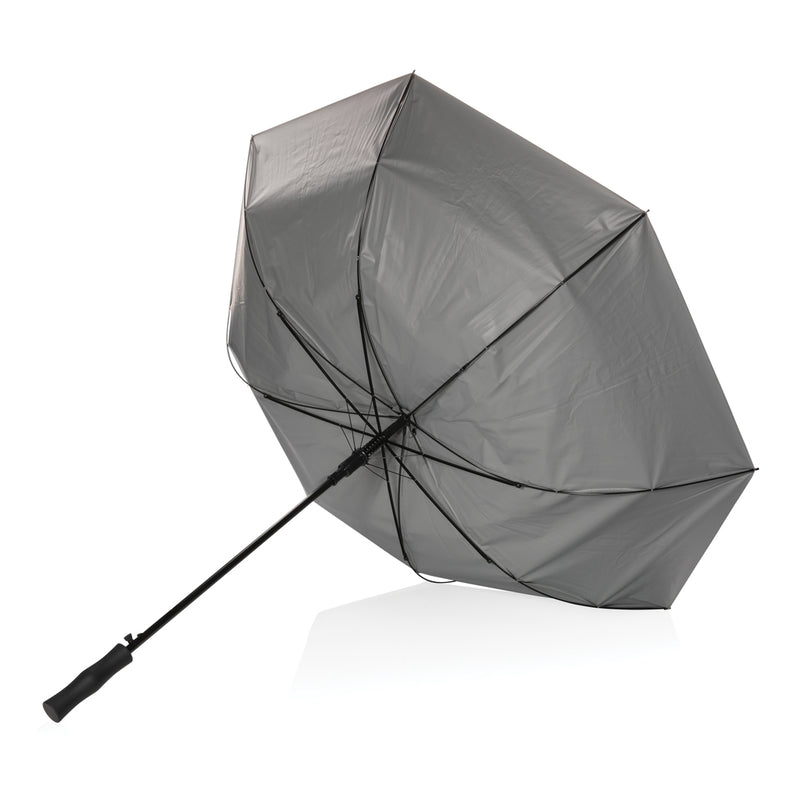 Load image into Gallery viewer, 27-inch XD Collection Impact AWARE™ RPET dual-color auto-open umbrella with sturdy frame and vibrant design.