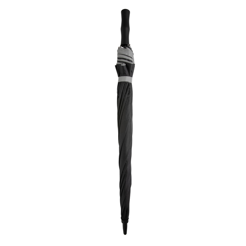 Load image into Gallery viewer, 27-inch Impact AWARE™ RPET dual color auto-open umbrella by XD Collection with durable fabric and automatic opening mechanism.