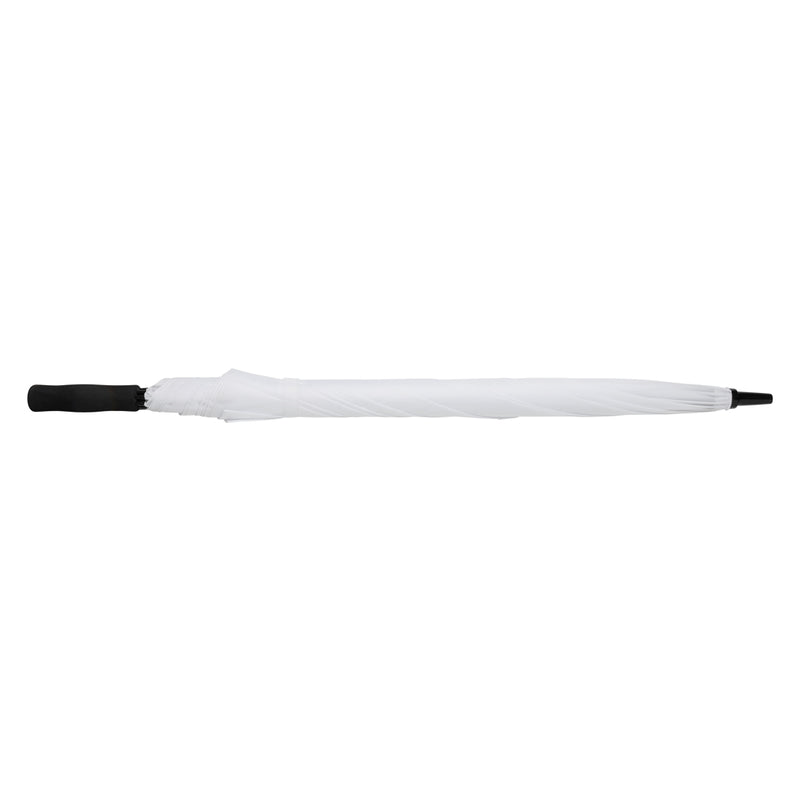 Load image into Gallery viewer, 30-inch Impact AWARE™ RPET storm-proof umbrella by XD Collection, featuring durable fabric and sturdy frame in a compact design.