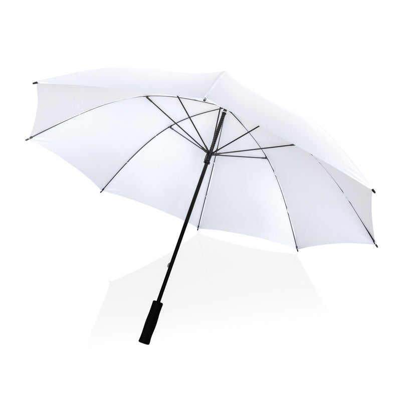 Load image into Gallery viewer, 30-inch Impact AWARE™ RPET storm-proof umbrella by XD Collection, featuring durable 190T fabric and wind-resistant design.