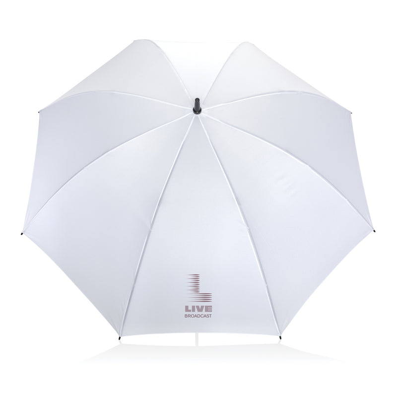 Load image into Gallery viewer, 30-inch Impact AWARE™ RPET storm-proof umbrella by XD Collection, featuring durable construction and vibrant rain-resistant fabric.
