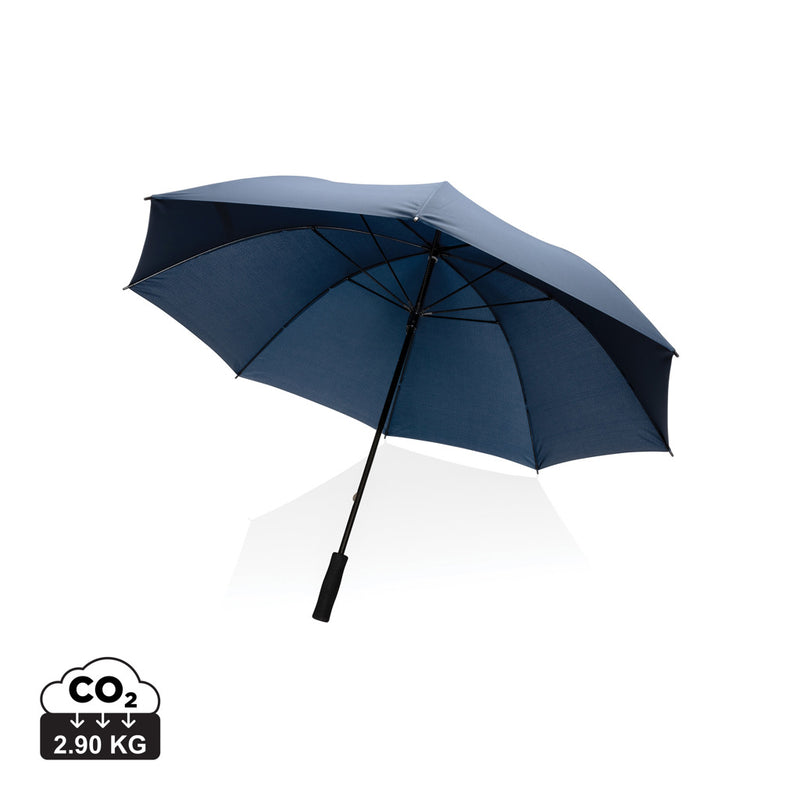 Load image into Gallery viewer, 30-inch Impact AWARE™ RPET storm-proof umbrella by XD Collection, featuring a compact design with a sturdy frame and eco-friendly fabric.