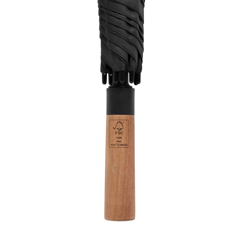 Load image into Gallery viewer, Tony Aware™ RPET 30 inch acacia auto open umbrella - Custom Wood Designs