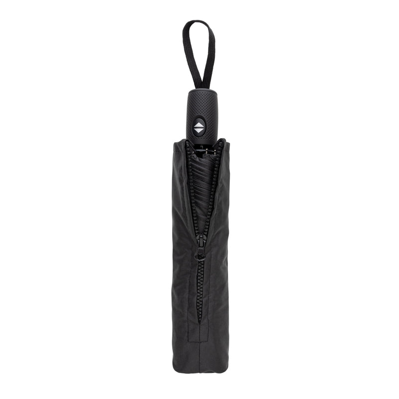 Load image into Gallery viewer, Swiss Peak Vito Aware RPET 21-inch auto open/close umbrella open, showcasing its eco-friendly design and durable canopy.