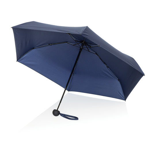 19.5" Aware™ RPET super mini manual 190T Pongee umbrella - Custom Wood Designs 19.5" Aware™ RPET super mini manual 190T Pongee umbrella