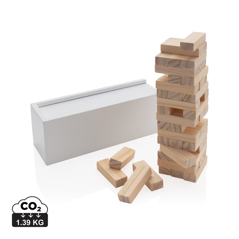 Load image into Gallery viewer, Deluxe tumbling tower wood block stacking game - Custom Wood Designs