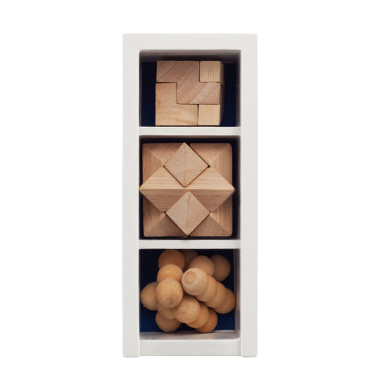 3 pcs brain teaser set - Custom Wood Designs