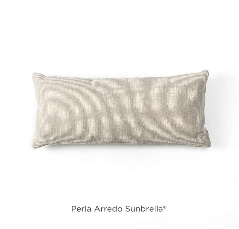 Load image into Gallery viewer, Maximo 70x30 outdoor cushion by Custom Wood Designs in Sunbrella fabric, rectangular outdoor pillow for hospitality seating.