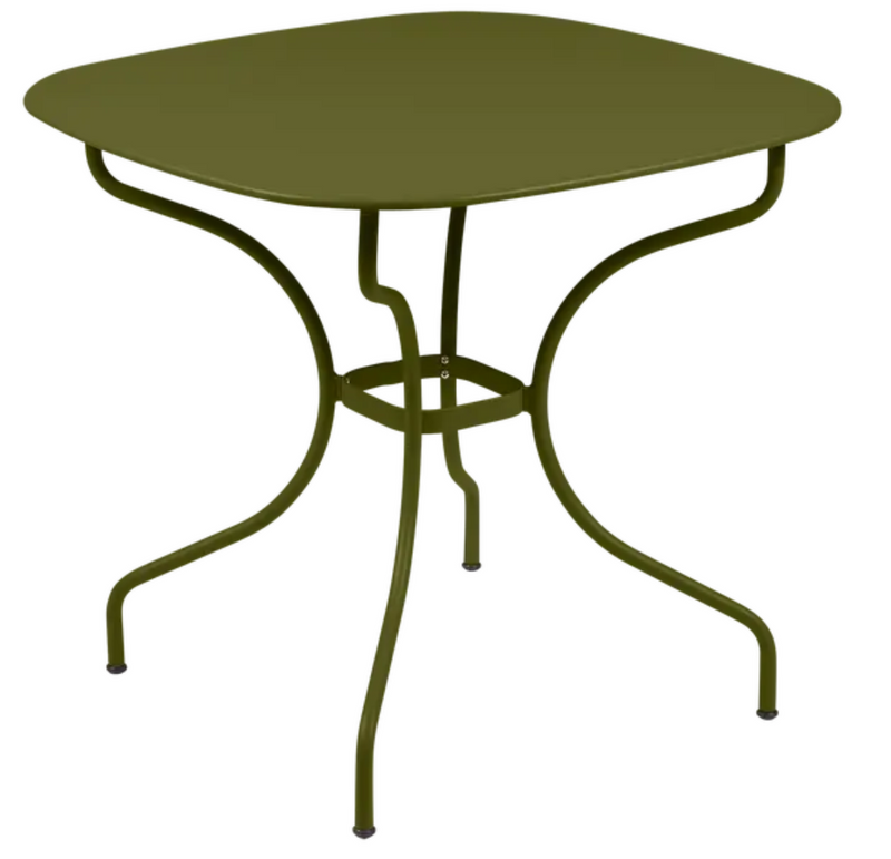 Load image into Gallery viewer, Fermob OPÉRA+ Carronde outdoor metal table, 82x82 cm, suitable for patio or garden dining, with a sleek, modern design.