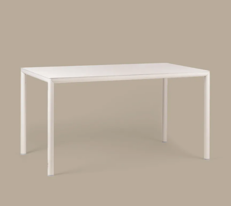 Load image into Gallery viewer, Nardi Piave 140x80cm contract table with a wooden top and metal legs, suitable for restaurant or commercial use.