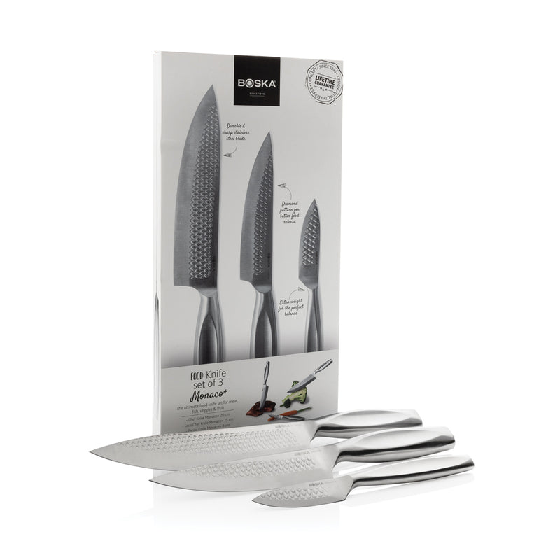 Load image into Gallery viewer, Kitchen Knives Monaco+, set of 3 - Custom Wood Designs