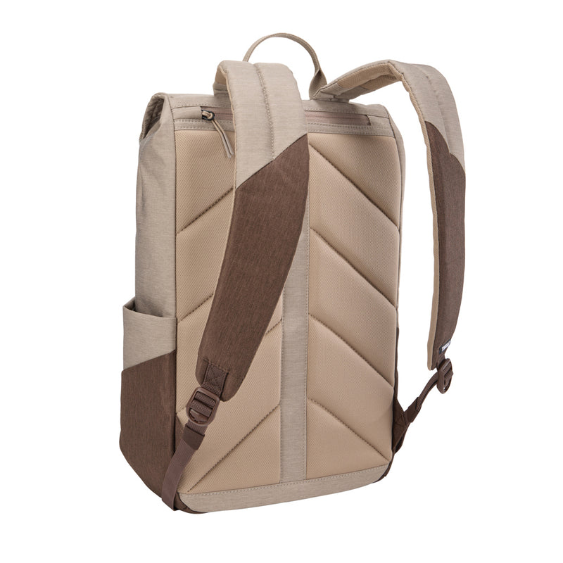 Load image into Gallery viewer, Thule Lithos Backpack 16L in black with padded shoulder straps and multiple compartments, designed for travel and daily use