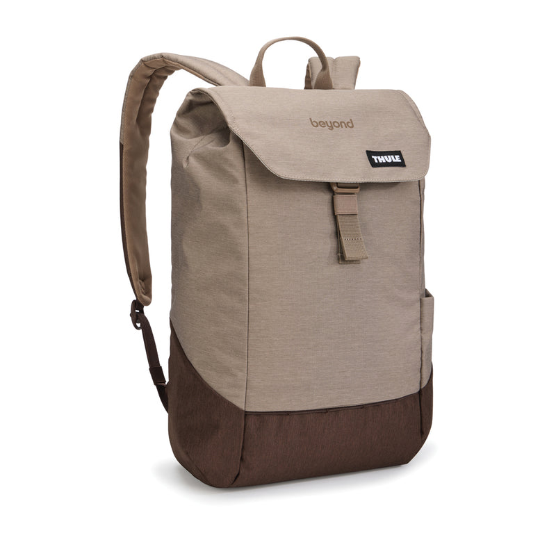 Load image into Gallery viewer, Thule Lithos 16L backpack in black with multiple compartments, designed for travel and everyday use.