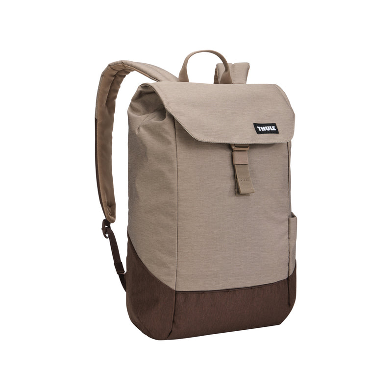 Load image into Gallery viewer, Thule Lithos Backpack 16L in black with padded shoulder straps and multiple compartments, designed for travel and daily use.