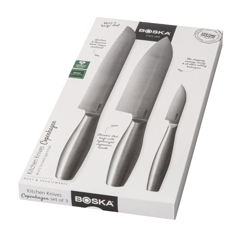 Load image into Gallery viewer, Kitchen Knives Copenhagen, set of 3 - Custom Wood Designs
