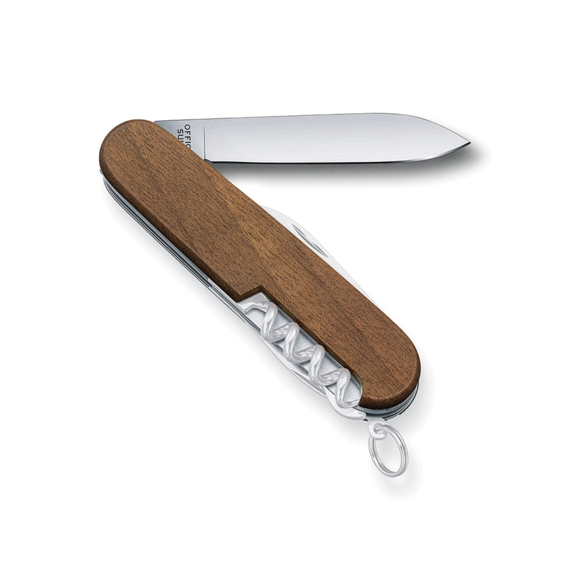 Load image into Gallery viewer, Victorinox Huntsman Wood pocket knife with 13 functions, featuring a wooden handle and multiple tools for outdoor and everyday use.