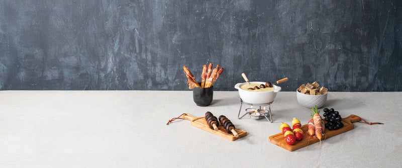 Load image into Gallery viewer, Cheese Fondue Set Party - 750 ml - Custom Wood Designs Cheese Fondue Set Party - 750 ml