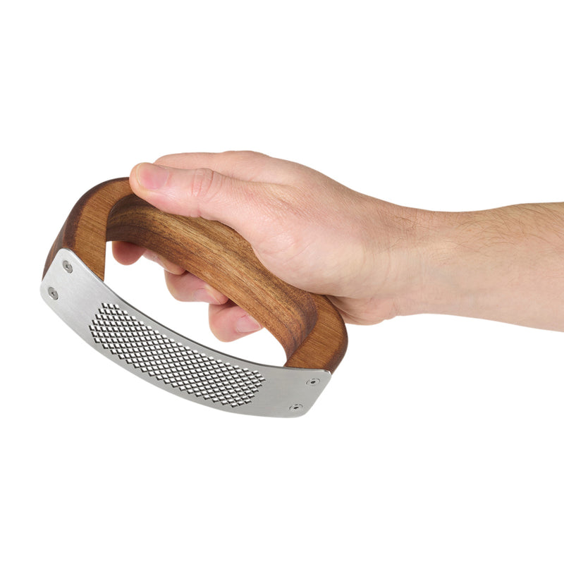 Load image into Gallery viewer, AdHoc RoccaAlio Garlic press with chopping board
