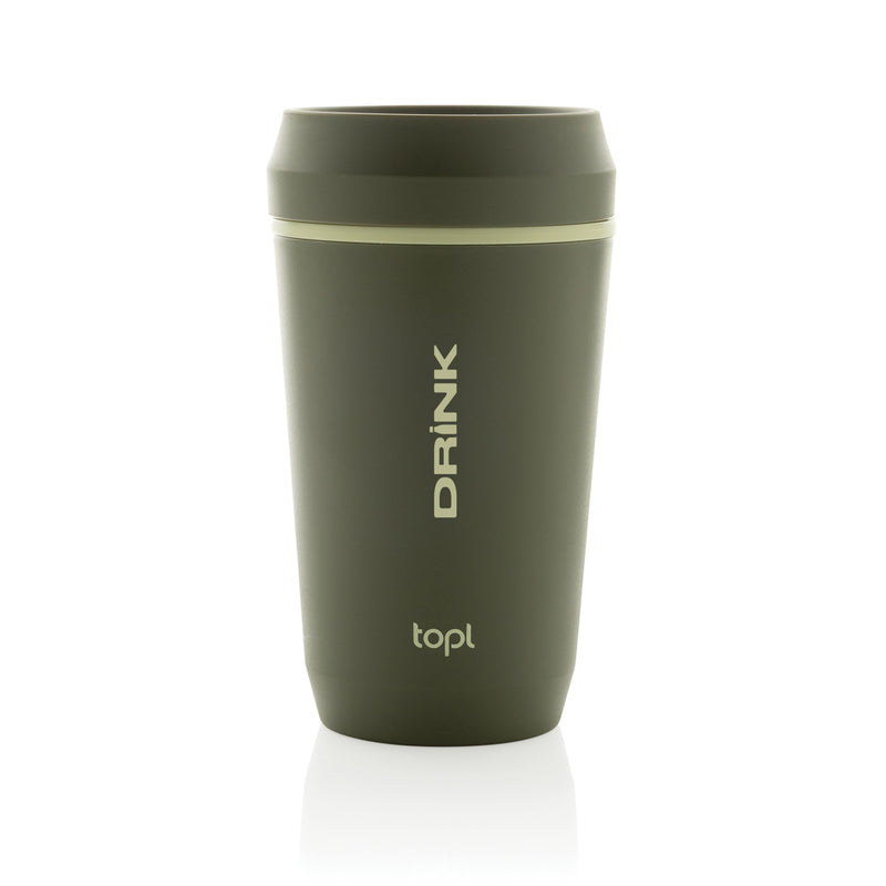 Load image into Gallery viewer, Topl Recycled Plastic To Go Tumbler Patented 360 Lid 354ml