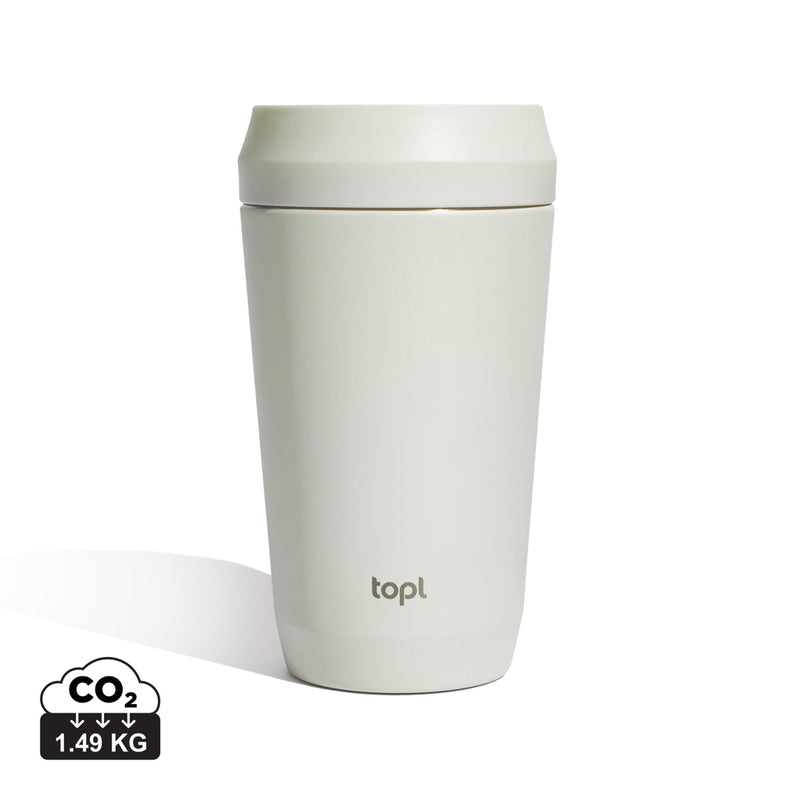 Load image into Gallery viewer, Top Recycled Steel To Go Tumbler Patented 360 Lid 354ml - Custom Wood Designs