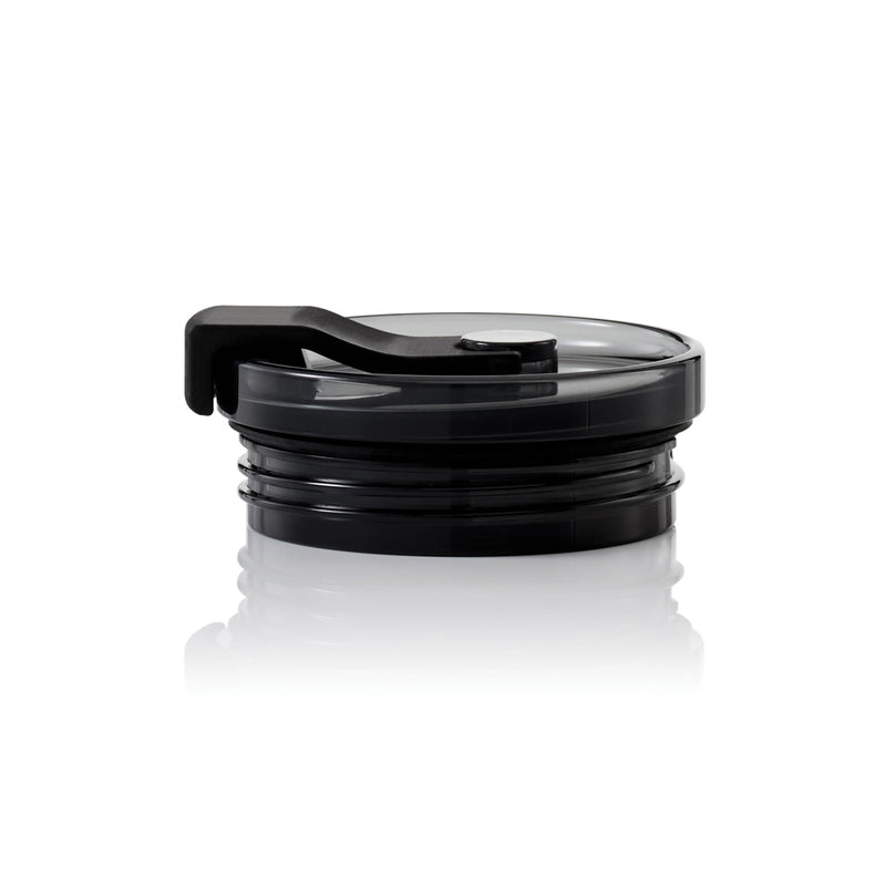 Load image into Gallery viewer, AdHoc Thermal Mug Pulse in black with a sleek design, ideal for hot and cold beverages at home or on the go.