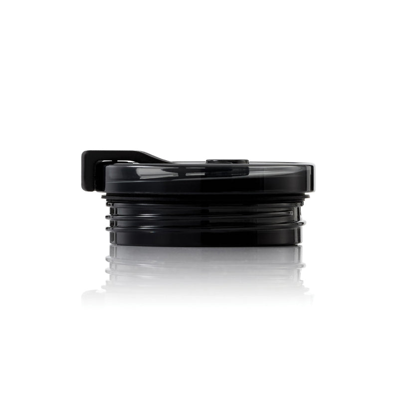 Load image into Gallery viewer, AdHoc Thermal Mug Pulse in black with stainless steel finish, designed for hot beverages, featuring a sleek, modern home and living style.