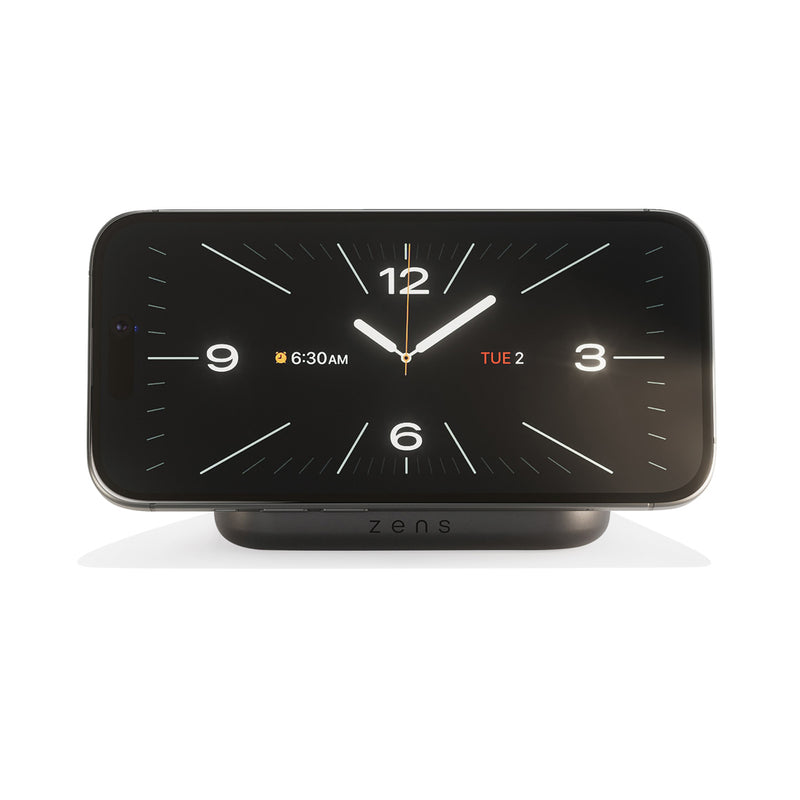 Load image into Gallery viewer, Zens Magnetic Nightstand Charger for phone and tablet accessories, featuring sleek design and magnetic charging surface.