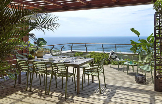Nardi Premium 8-Seater Outdoor Dining Set - Italian Design Elegance