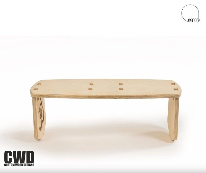 Load image into Gallery viewer, Raja Meditation Stool - Custom Wood Designs