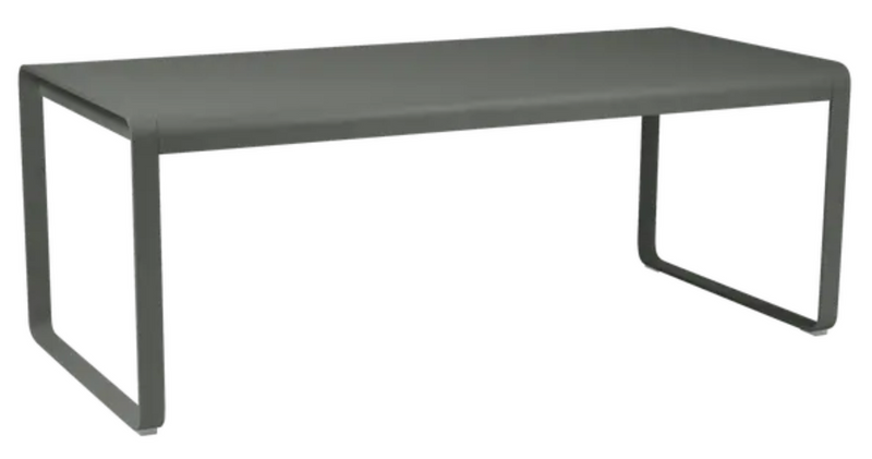 Load image into Gallery viewer, Fermob Bellevie outdoor metal dining table, 196 x 90 cm, eight-seater with a sleek design and sturdy metal construction.